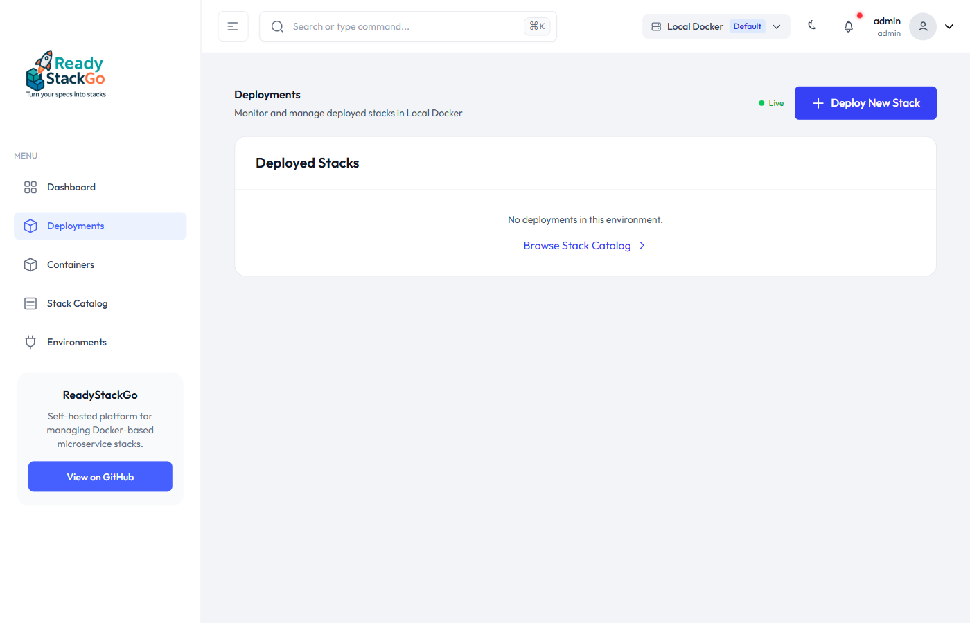 Deployments-Übersicht